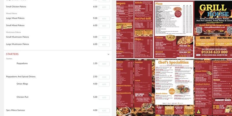 Grill House Falkirk Menu