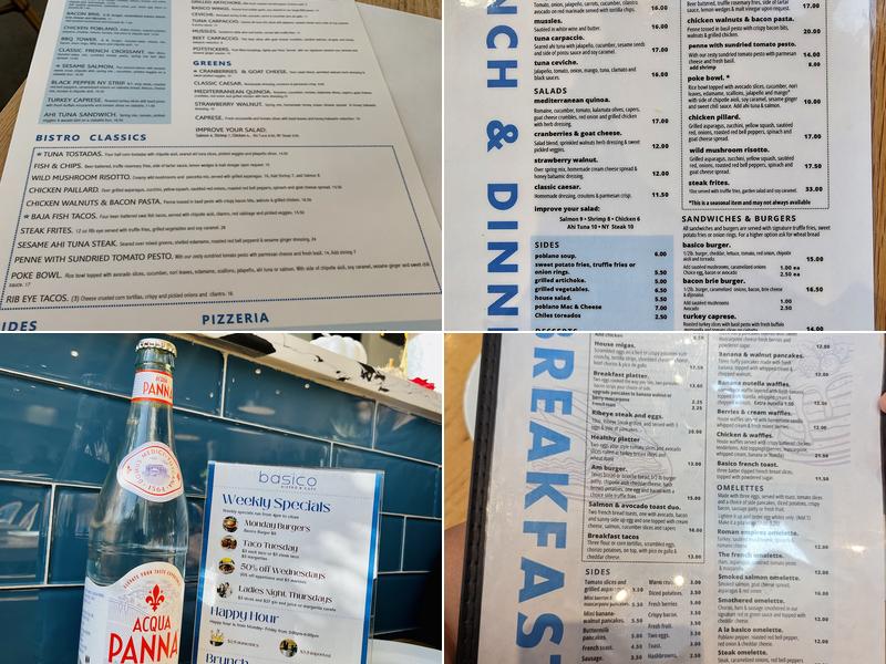 Basico Bistro Cafe Menu