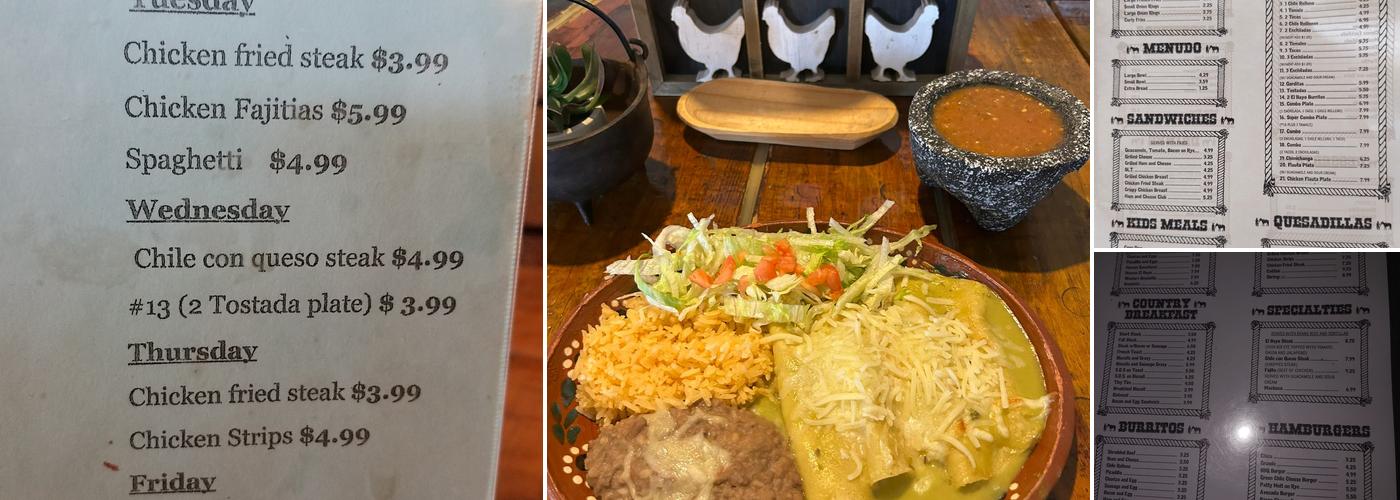El Bayo Menu