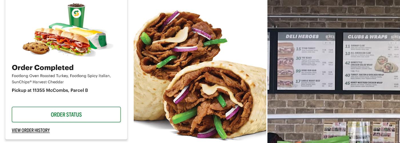 Subway Menu