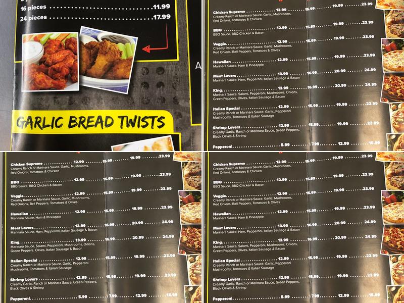 Pizza Express Menu