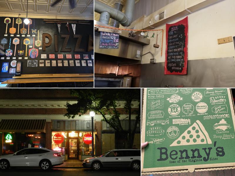 Benny Marconi's Menu