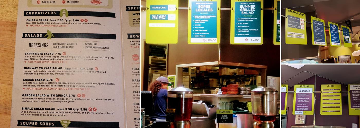 Laughing Planet Menu