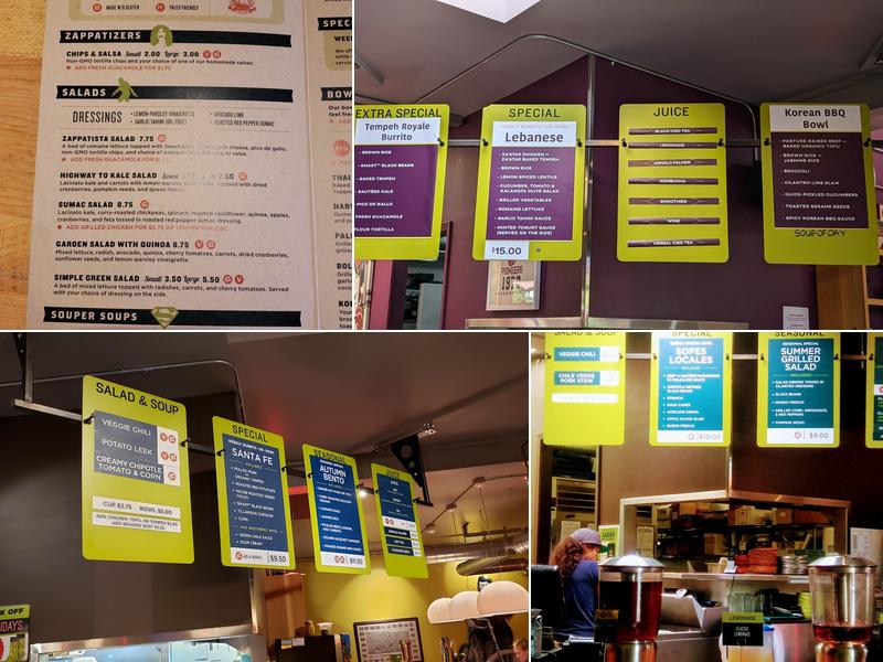 Laughing Planet Menu