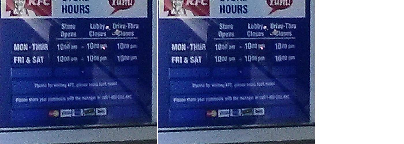 KFC Menu