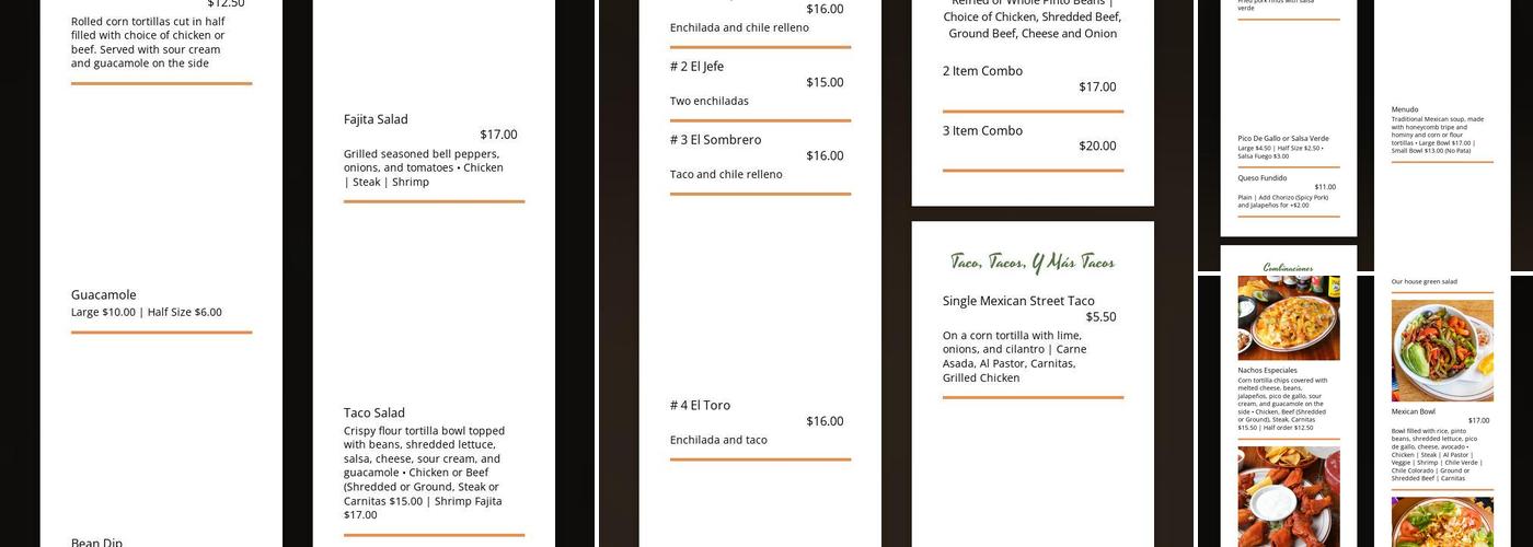 Los Compadres Menu