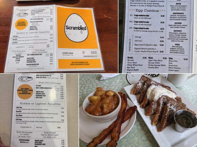 Scrambled Menu
