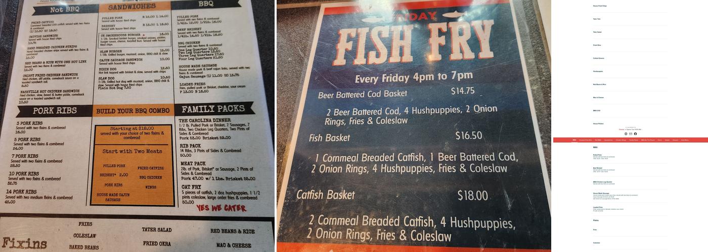 Carolina Kitchen & BBQ Co. Menu