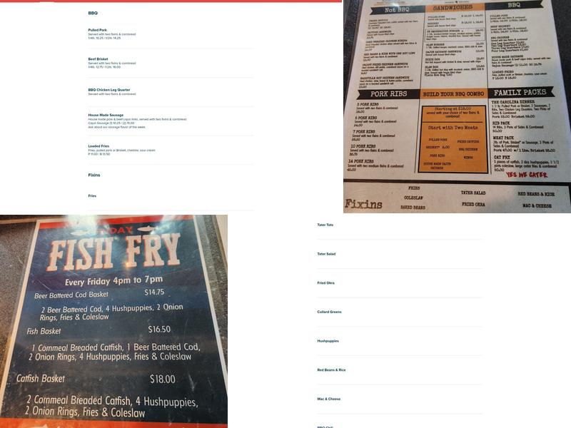 Carolina Kitchen & BBQ Co. Menu
