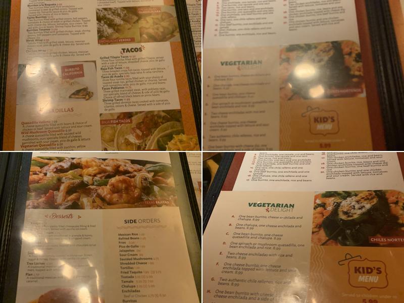 El Rodeo South Main Menu