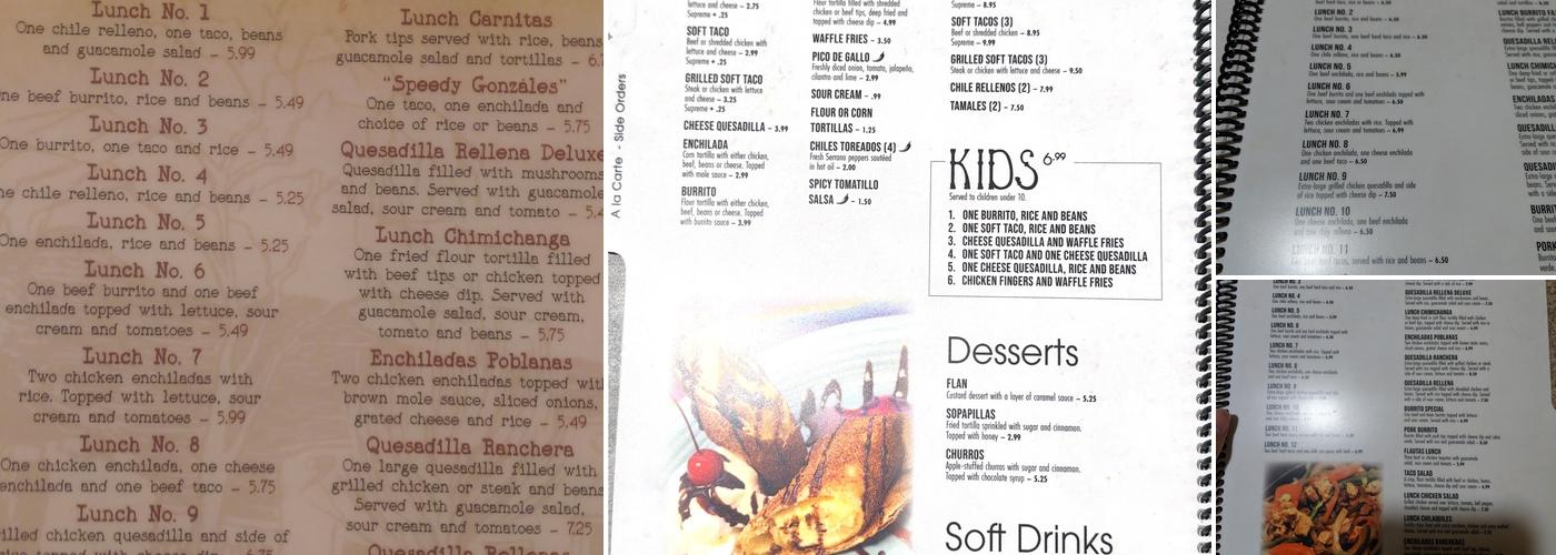 El Rodeo North Main St Menu
