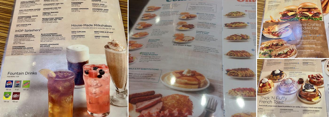 IHOP Menu