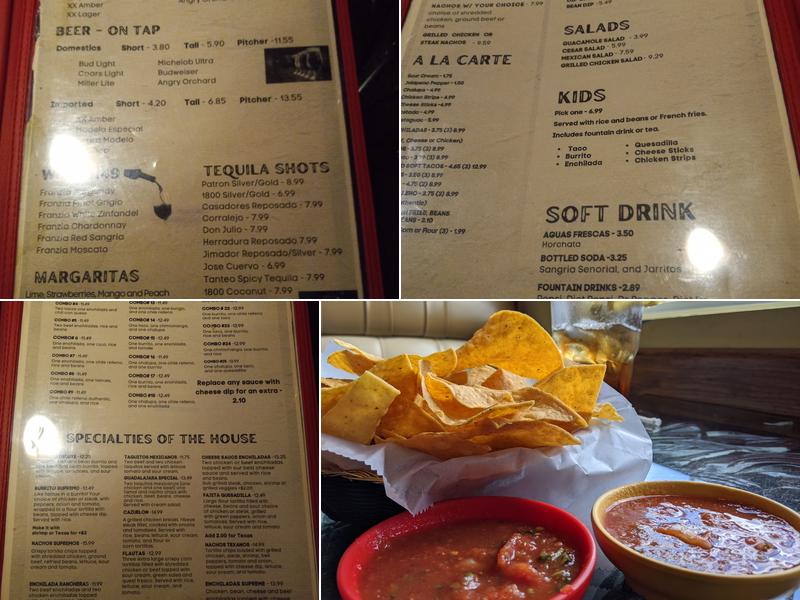 El Rodeo Menu