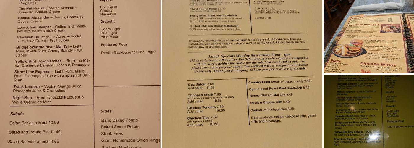 The Great 611 Steak Company Menu