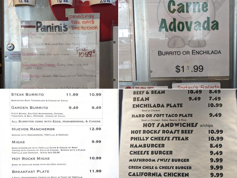 Hot Rocks Java Cafe Menu