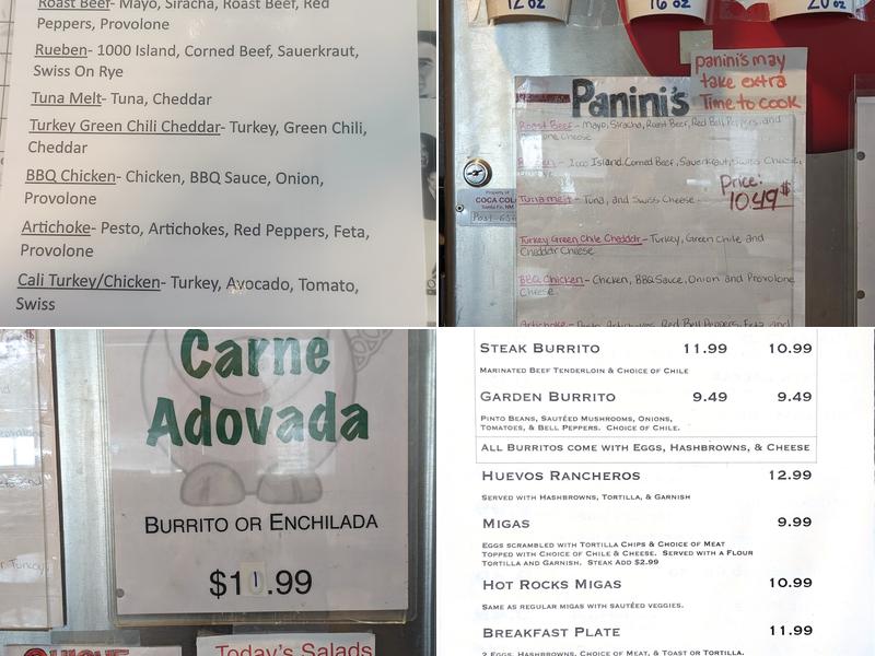 Hot Rocks Java Cafe Menu