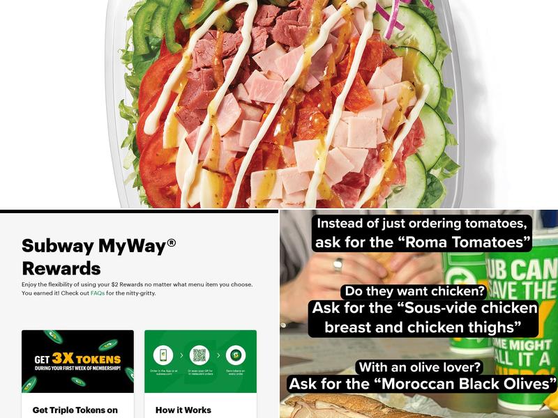 Subway Menu