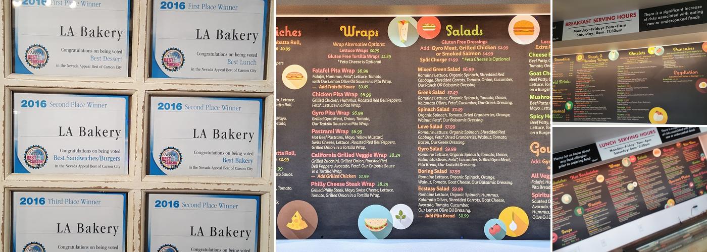 L.A. Bakery Cafe Menu