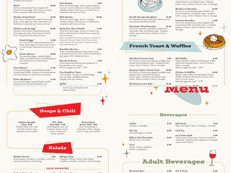 The Grille Menu