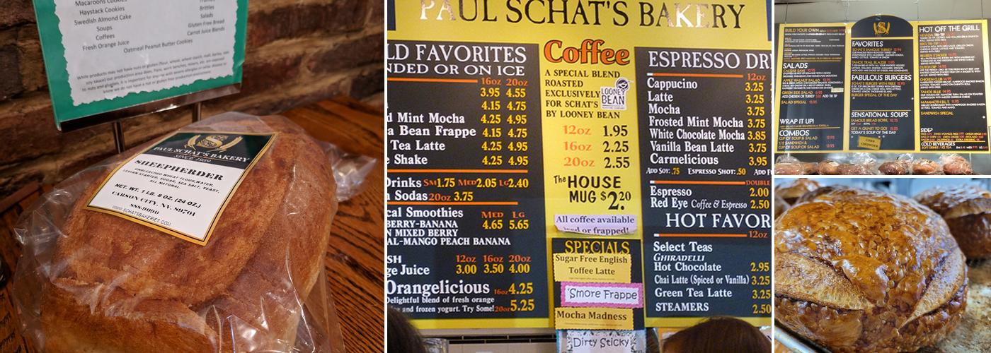 Paul Schat's Bakery Menu