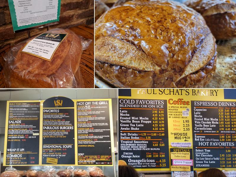 Paul Schat's Bakery Menu