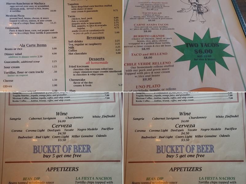 Compadres Menu