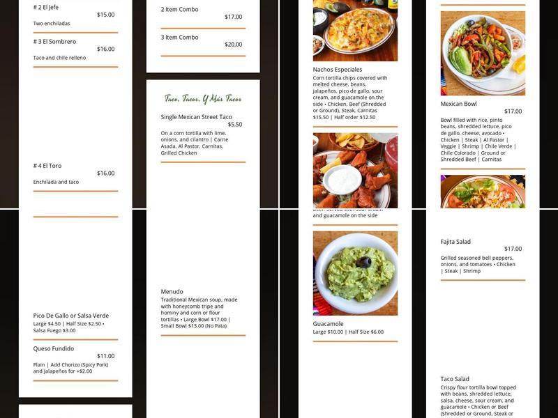 Los Compadres Menu