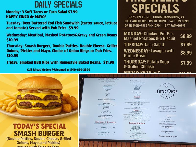 Little River Grill Menu