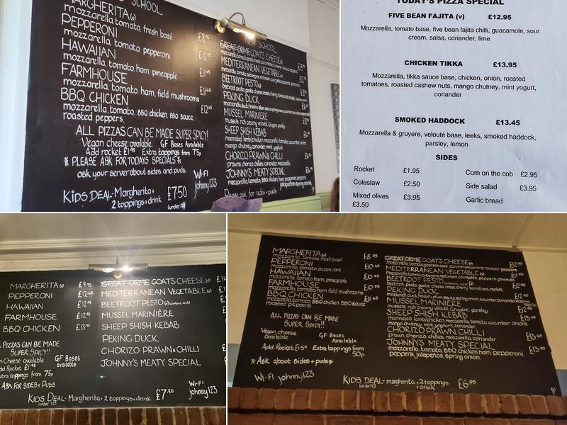 Johnny Dough's at The Bridge Menu