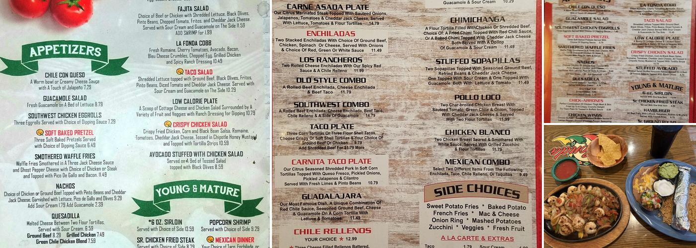 La Fonda Menu