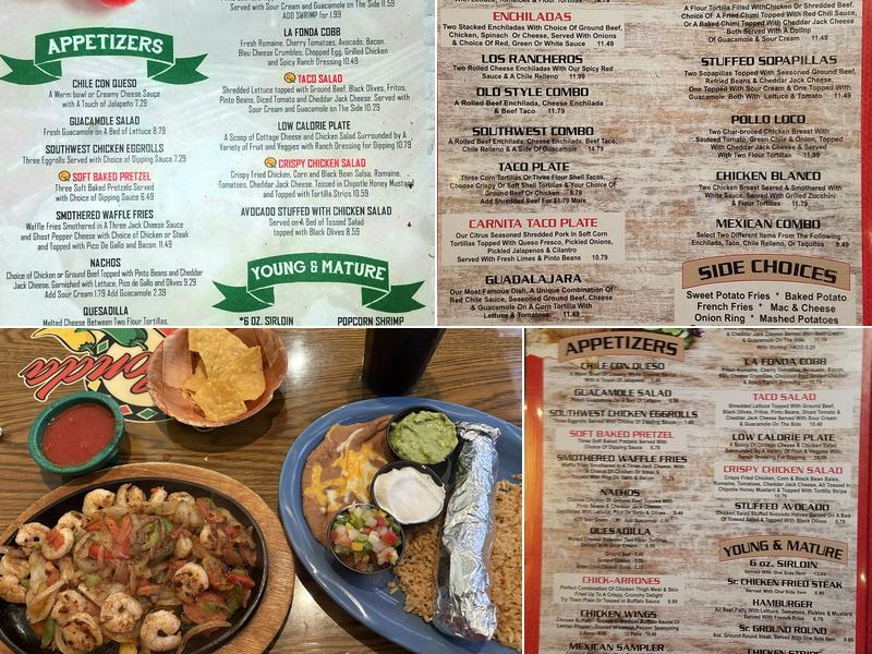 La Fonda Menu