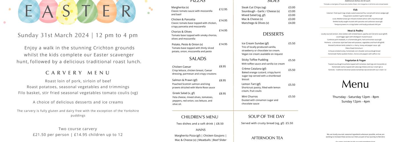 Easterbrook Bistro, Bar & Spa Menu