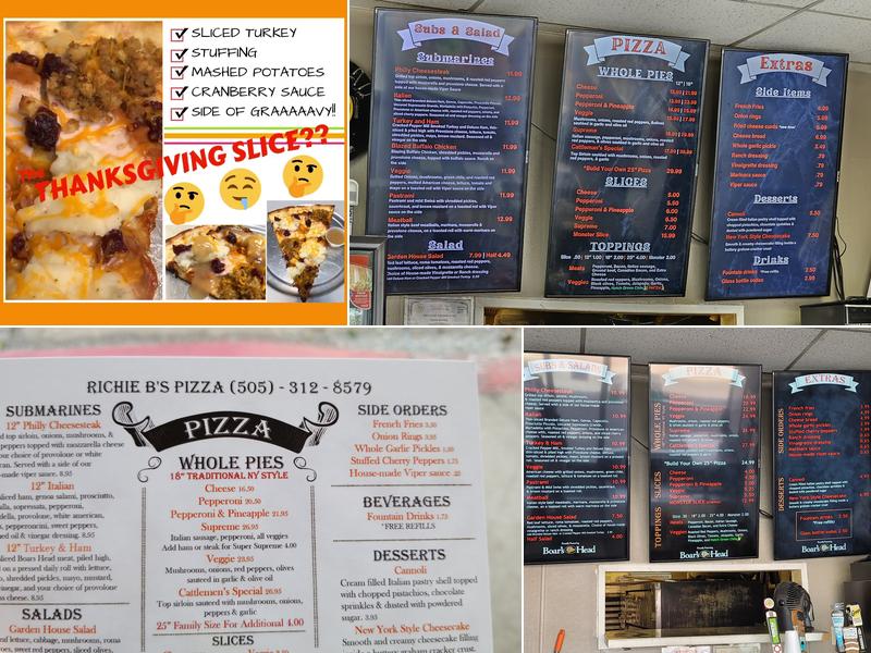 Richie B's Pizza, Subs & Salads Menu
