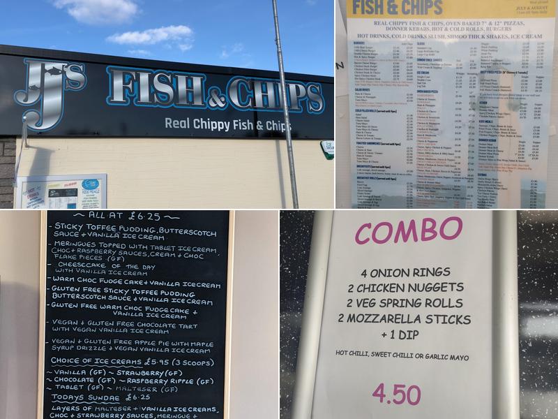 JJ's Fish & Chip Shop Menu