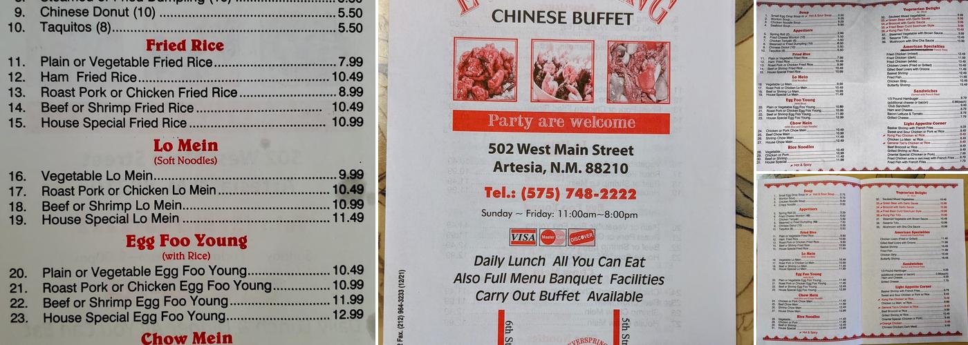 Everspring Menu