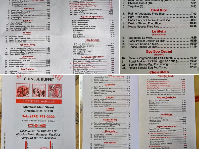 Everspring Menu