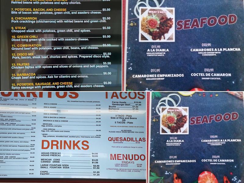 Burritos Y Salsas by Caraveos Menu