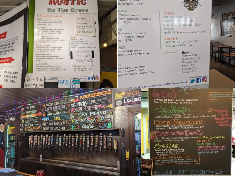 Rustic on the Green Menu