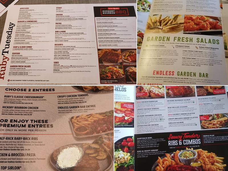 Ruby Tuesday Menu