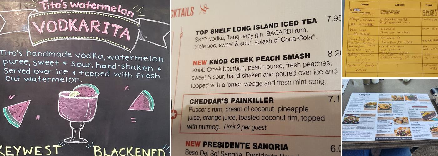 Cheddar's Scratch Kitchen Menu