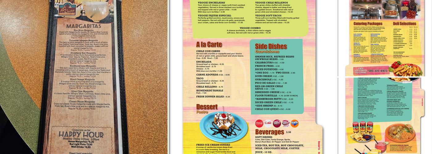 Los Cuates Menu