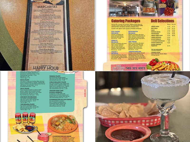 Los Cuates Menu