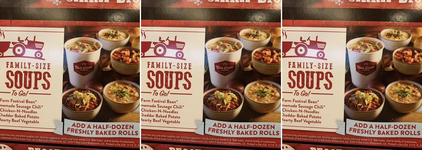 Bob Evans Menu