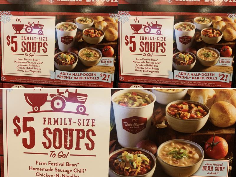 Bob Evans Menu