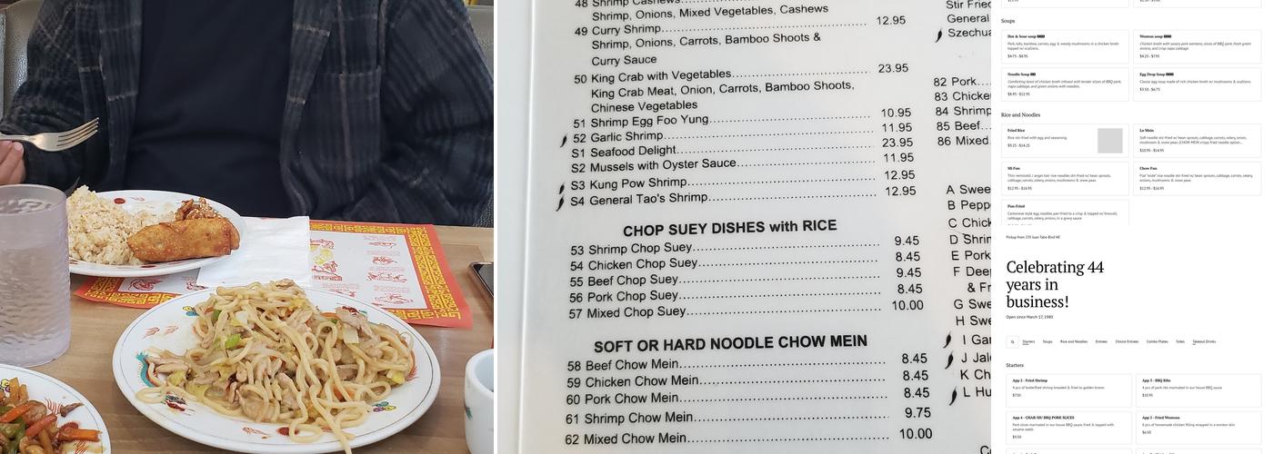 Chen's Chinese Restaurant Menu