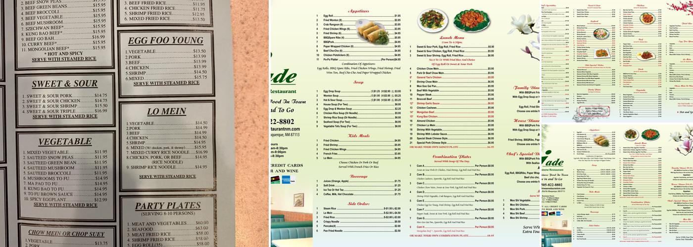 Jade Menu