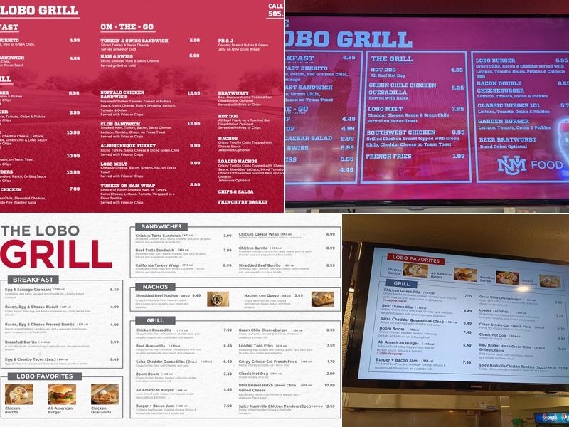 Lobo Grill Menu