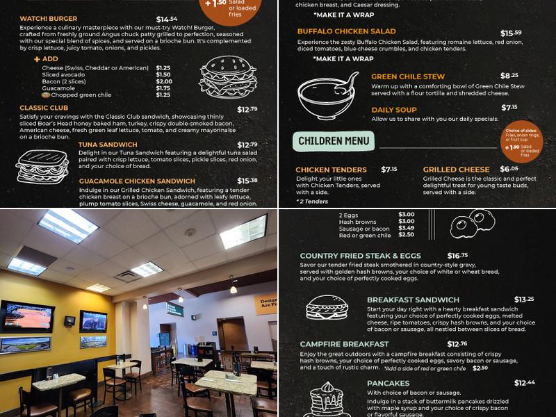 Watch! Sports Lounge and Grill Menu