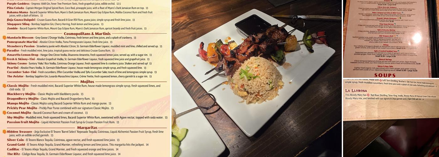 Jinja Bar & Bistro NE Heights Menu