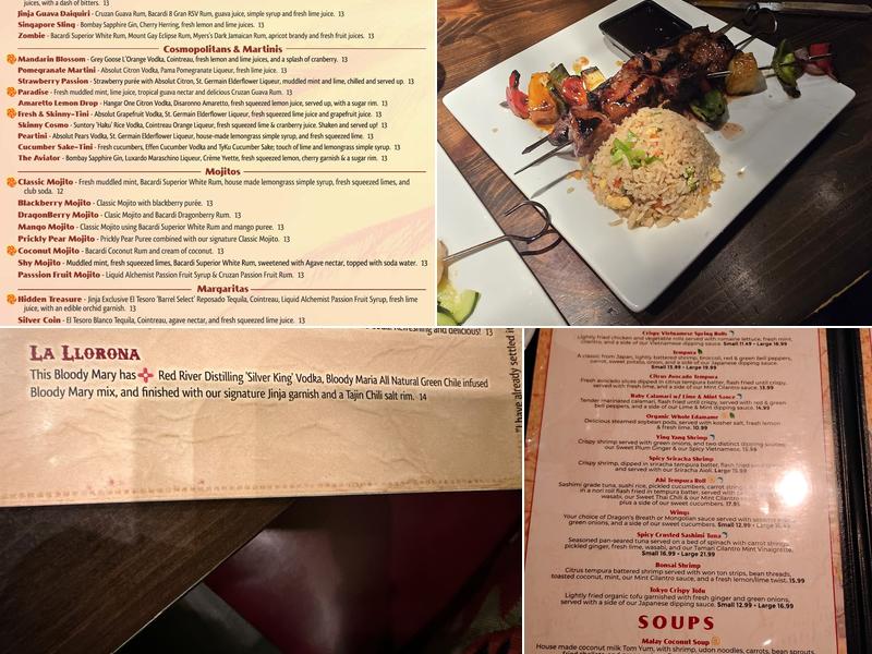 Jinja Bar & Bistro NE Heights Menu